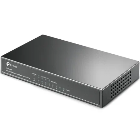 TP-Link TL-SF1008P Switch de 8 puertos con 4 puertos PoE Negro